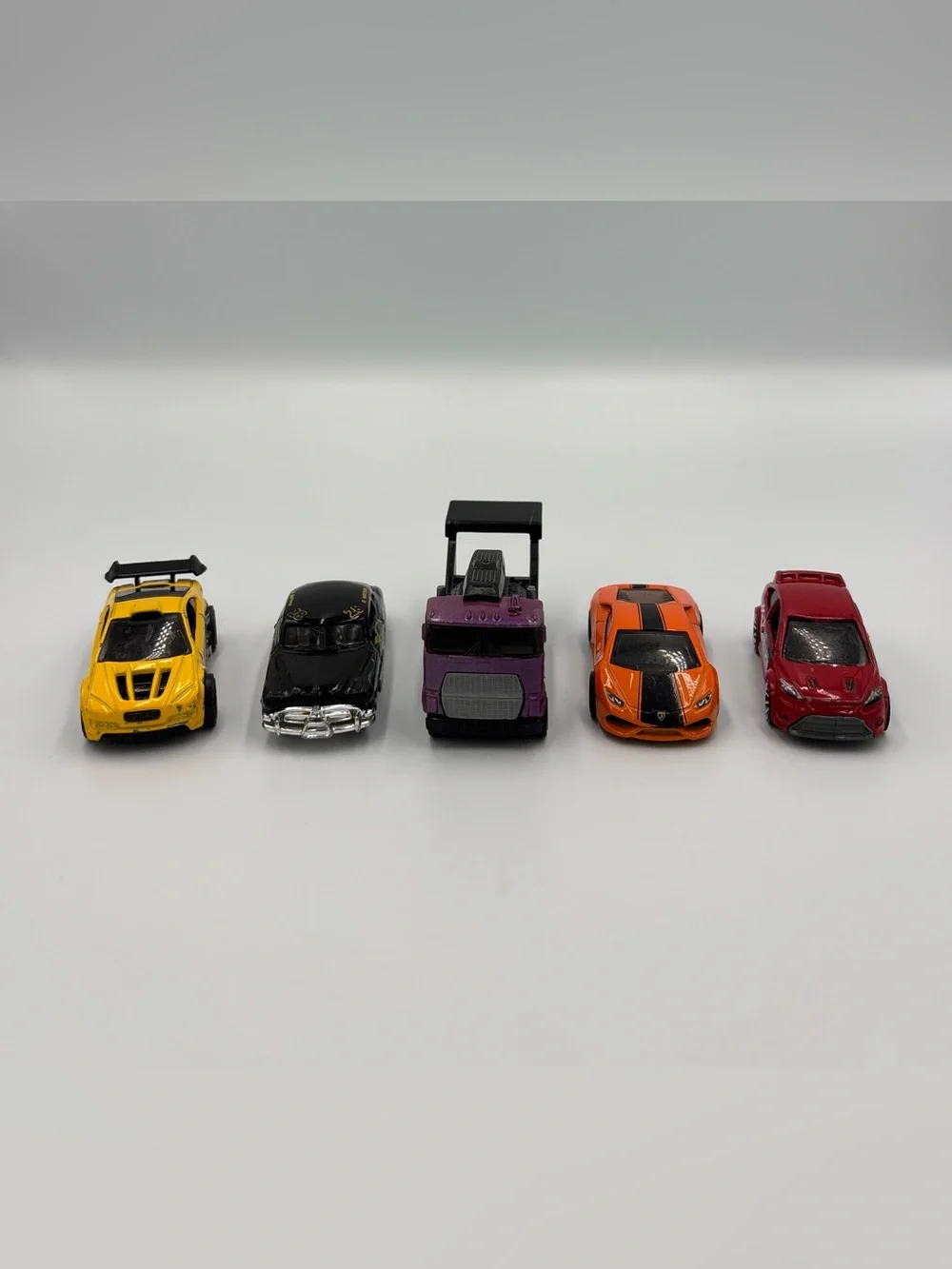 Hot Wheels Lot- Asphalt Assault Hudson Hornet Semi Truck Lamborghini Ford Focus